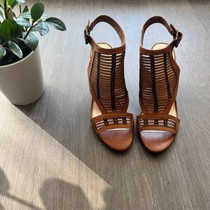 Vince Camuto Brown Strappy Sandals